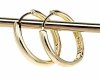 gold plated earrings with exclusive cubic zirconia