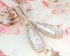 gold plated earrings with exclusive cubic zirconia