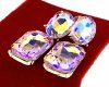 gold plated earrings with exclusive cubic zirconia