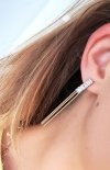 gold earrings made of stainless steel