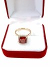 gold ring 18,60mm. gold-plated engagement xuping