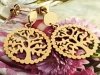 gold earrings made of stainless steel