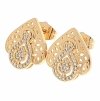 18k gold plated set pendant earrings xuping