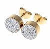 gold earrings made of stainless steel