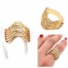 gold ring 18,60mm. gold-plated engagement xuping