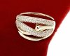 gold ring 18,60mm. gold-plated engagement xuping