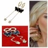 gold earrings made of stainless steel