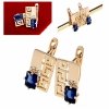 exclusive swarovski gold-plated earrings