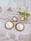 gold plated earrings with exclusive cubic zirconia