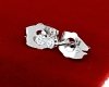 gold plated earrings with exclusive cubic zirconia