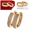 exclusive swarovski gold-plated earrings