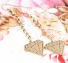 gold earrings made of stainless steel
