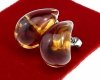 gold earrings made of stainless steel