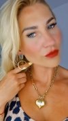 gold earrings made of stainless steel