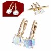 exclusive swarovski gold-plated earrings