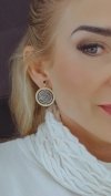 gold earrings made of stainless steel