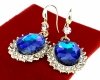 gold plated earrings with exclusive cubic zirconia