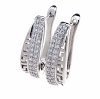 gold plated earrings with exclusive cubic zirconia