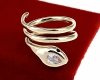 gold ring 18,60mm. gold-plated engagement xuping