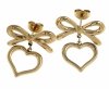 gold earrings made of stainless steel