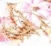 gold earrings made of stainless steel