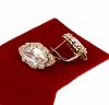 exclusive swarovski gold-plated earrings