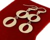 gold earrings made of stainless steel