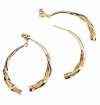 gold plated earrings with exclusive cubic zirconia
