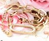 BRACELET GOLD CELEBRITY STAINLESS STEEL