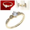 gold ring 18,60mm. gold-plated engagement xuping