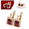 exclusive swarovski gold-plated earrings