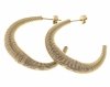 gold earrings made of stainless steel
