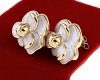 gold earrings made of stainless steel