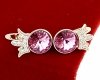 exclusive swarovski gold-plated earrings