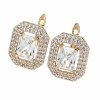 exclusive swarovski gold-plated earrings