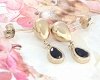 gold earrings made of stainless steel