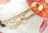 gold earrings made of stainless steel