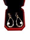 gold plated earrings with exclusive cubic zirconia