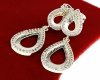 gold plated earrings with exclusive cubic zirconia