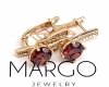 gold plated earrings with exclusive cubic zirconia