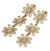 gold earrings made of stainless steel