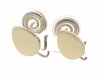 gold earrings made of stainless steel