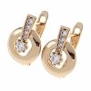 exclusive swarovski gold-plated earrings