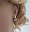 gold earrings made of stainless steel