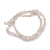 Glass beads faceted strands