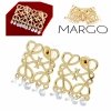 gold plated earrings with exclusive cubic zirconia
