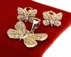 18k gold plated set pendant earrings xuping