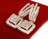 exclusive swarovski gold-plated earrings