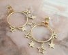 gold earrings made of stainless steel