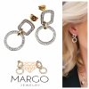 gold earrings made of stainless steel